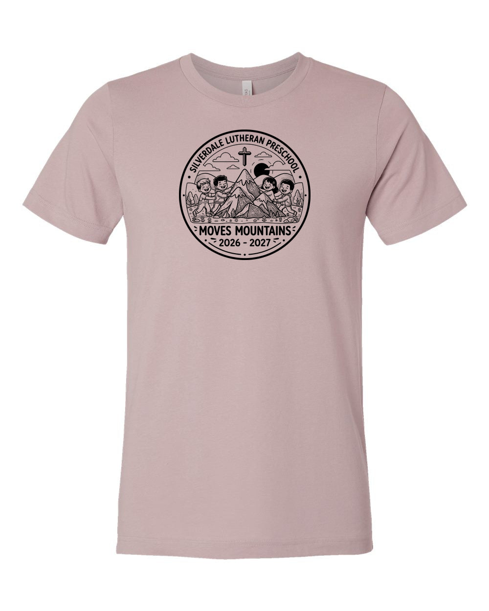 Adult Silverdale Lutheran Preschool T-Shirt - Pink Gravel