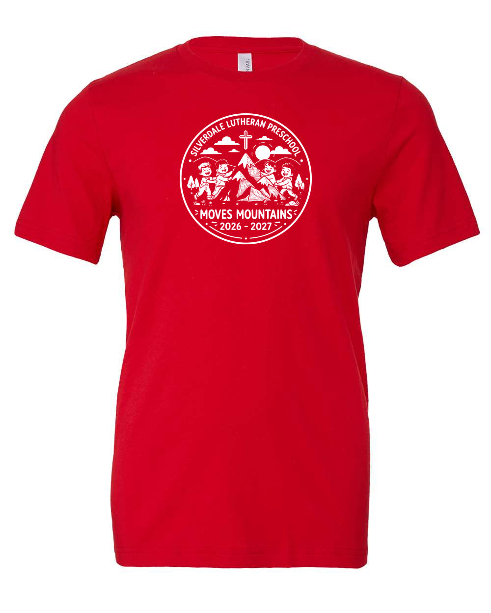 Adult Silverdale Lutheran Preschool T-Shirt - Red