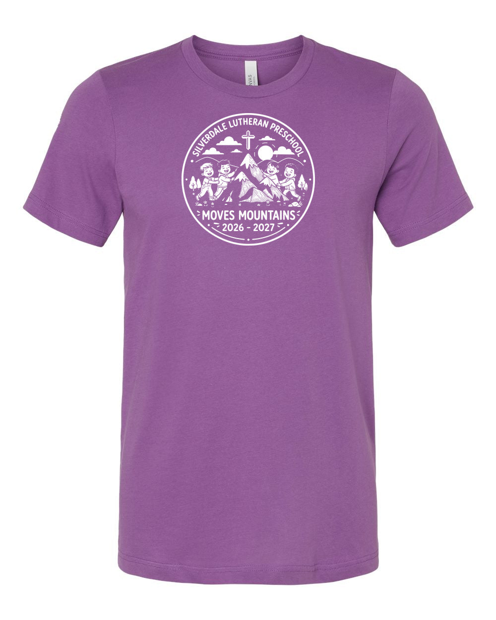 Adult Silverdale Lutheran Preschool T-Shirt - Royal Purple