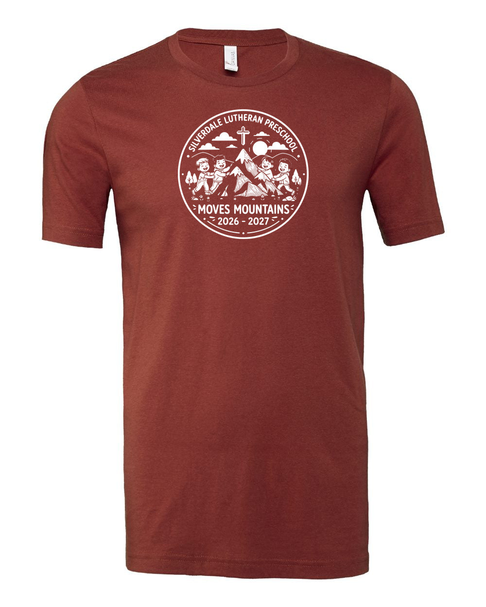 Adult Silverdale Lutheran Preschool T-Shirt - Rust