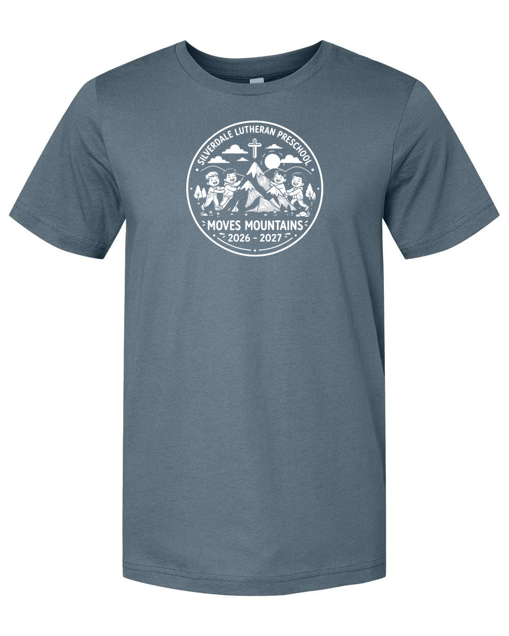 Adult Silverdale Lutheran Preschool T-Shirt - Slate