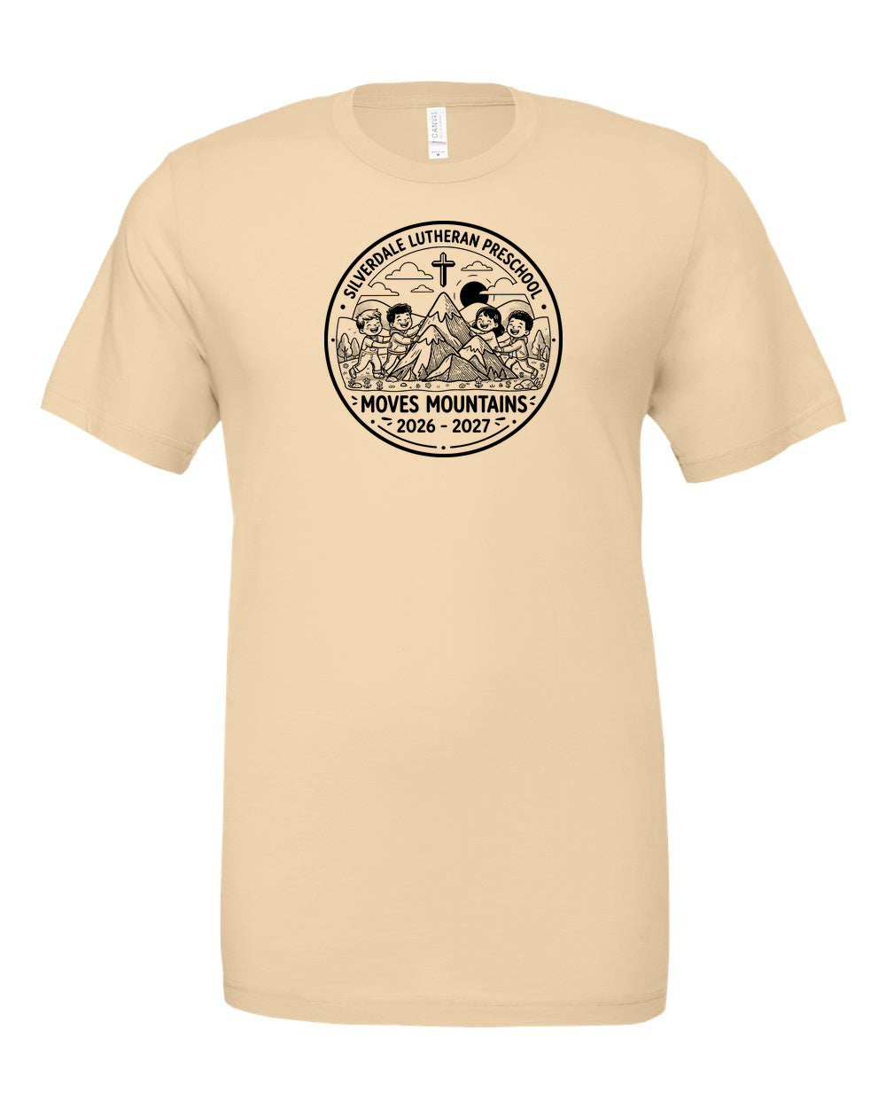 Adult Silverdale Lutheran Preschool T-Shirt - Soft Cream