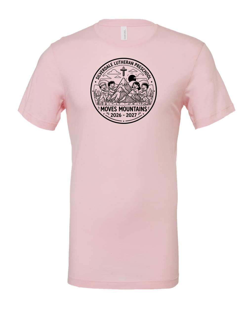 Adult Silverdale Lutheran Preschool T-Shirt - Soft Pink