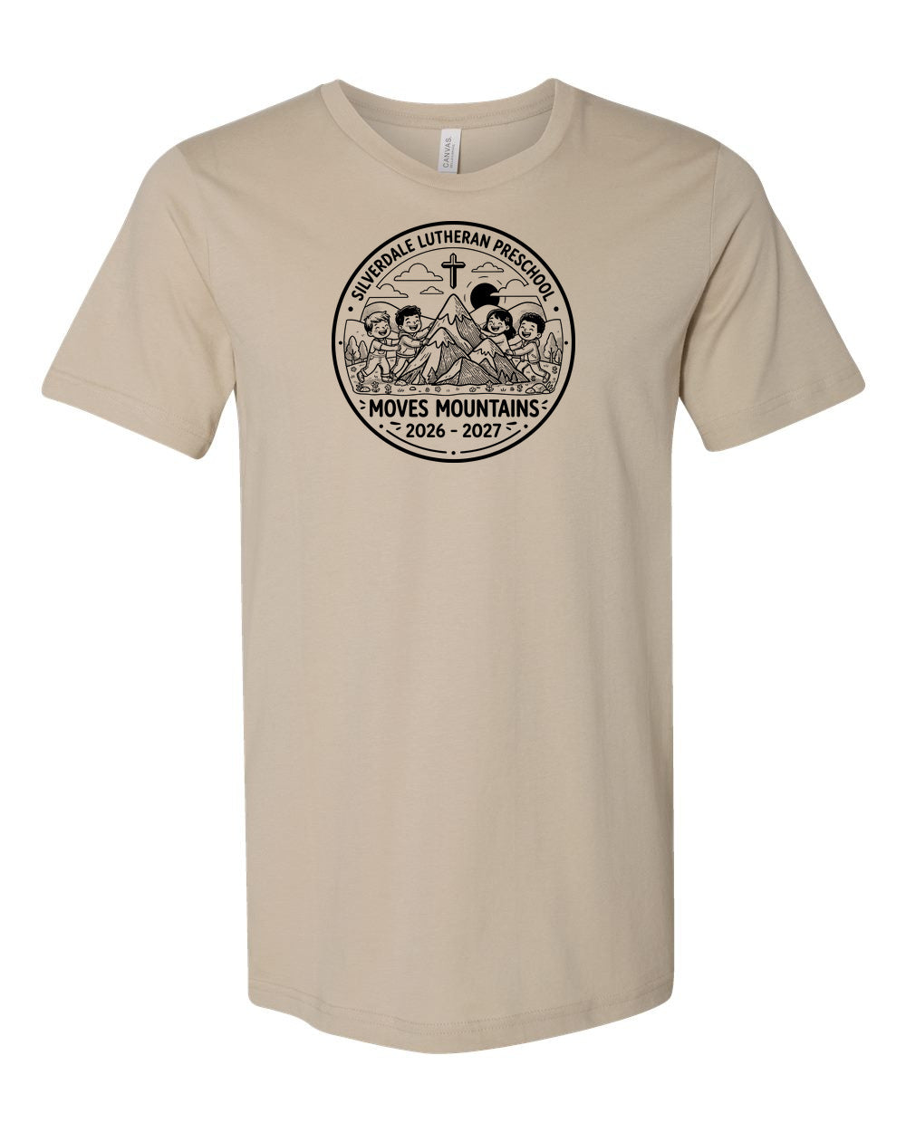 Adult Silverdale Lutheran Preschool T-Shirt - Tan