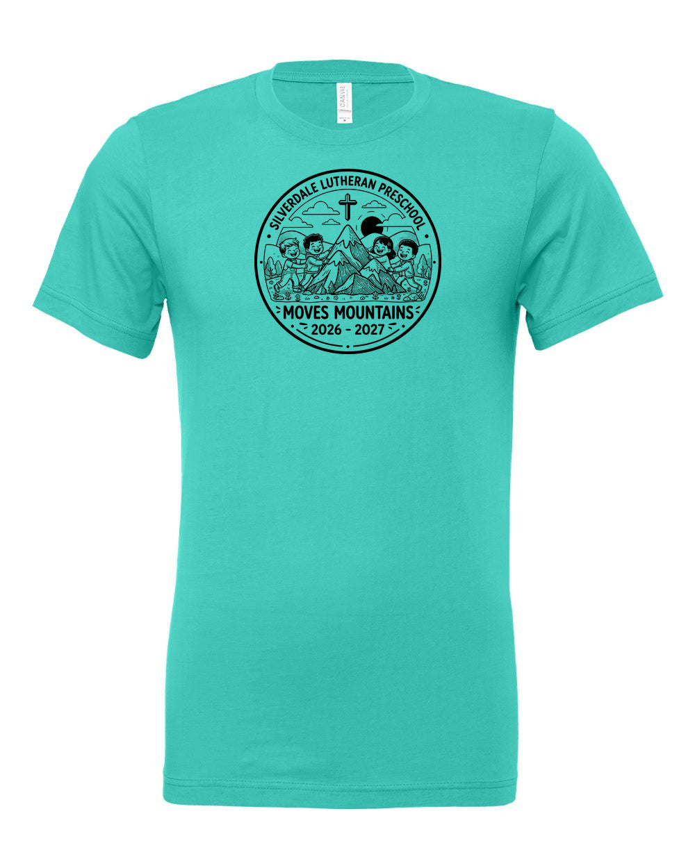 Adult Silverdale Lutheran Preschool T-Shirt - Teal