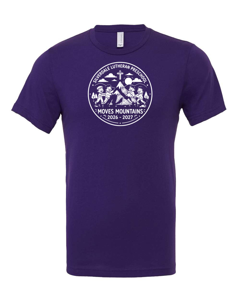 Adult Silverdale Lutheran Preschool T-Shirt - Team Purple
