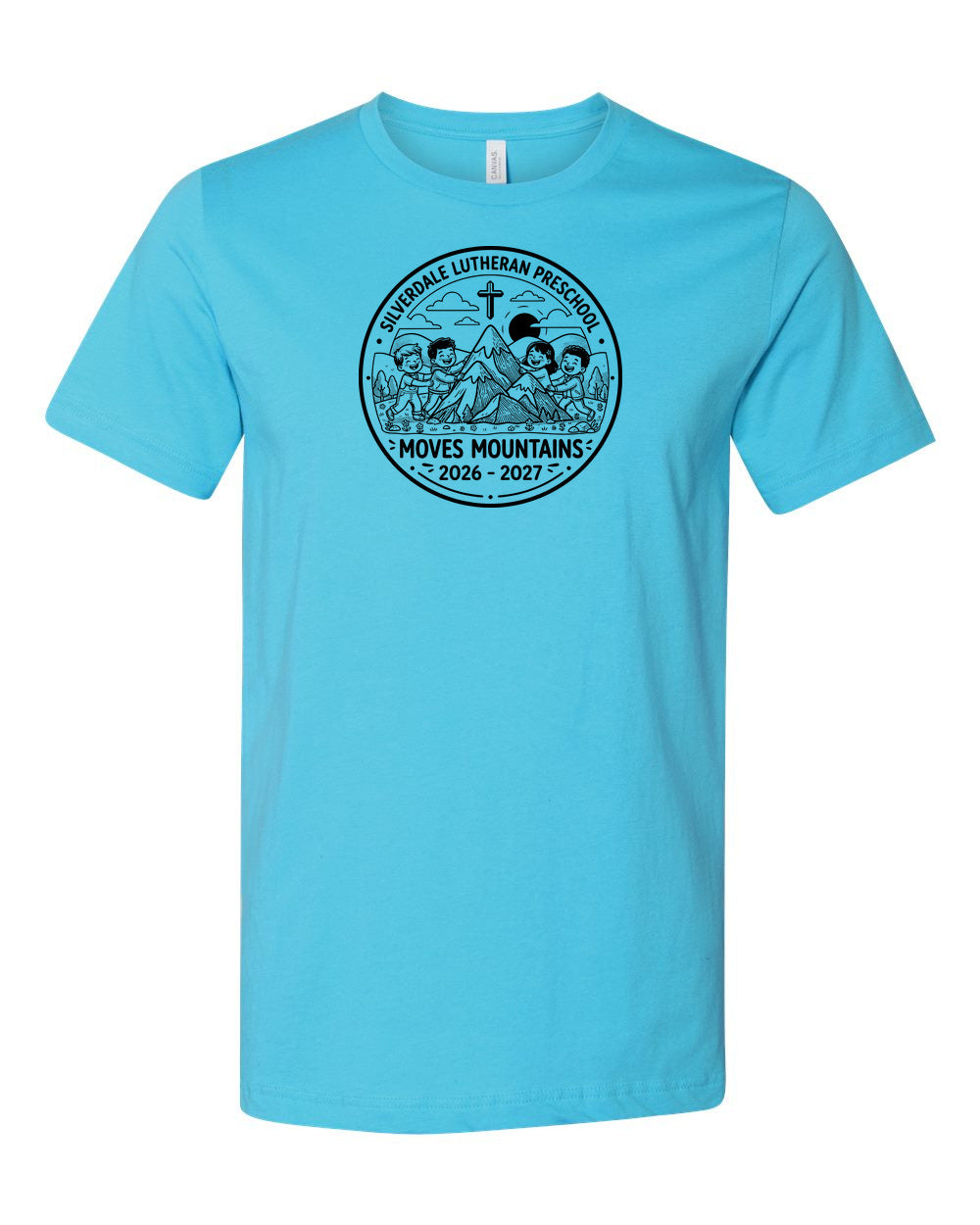 Adult Silverdale Lutheran Preschool T-Shirt - Turquoise