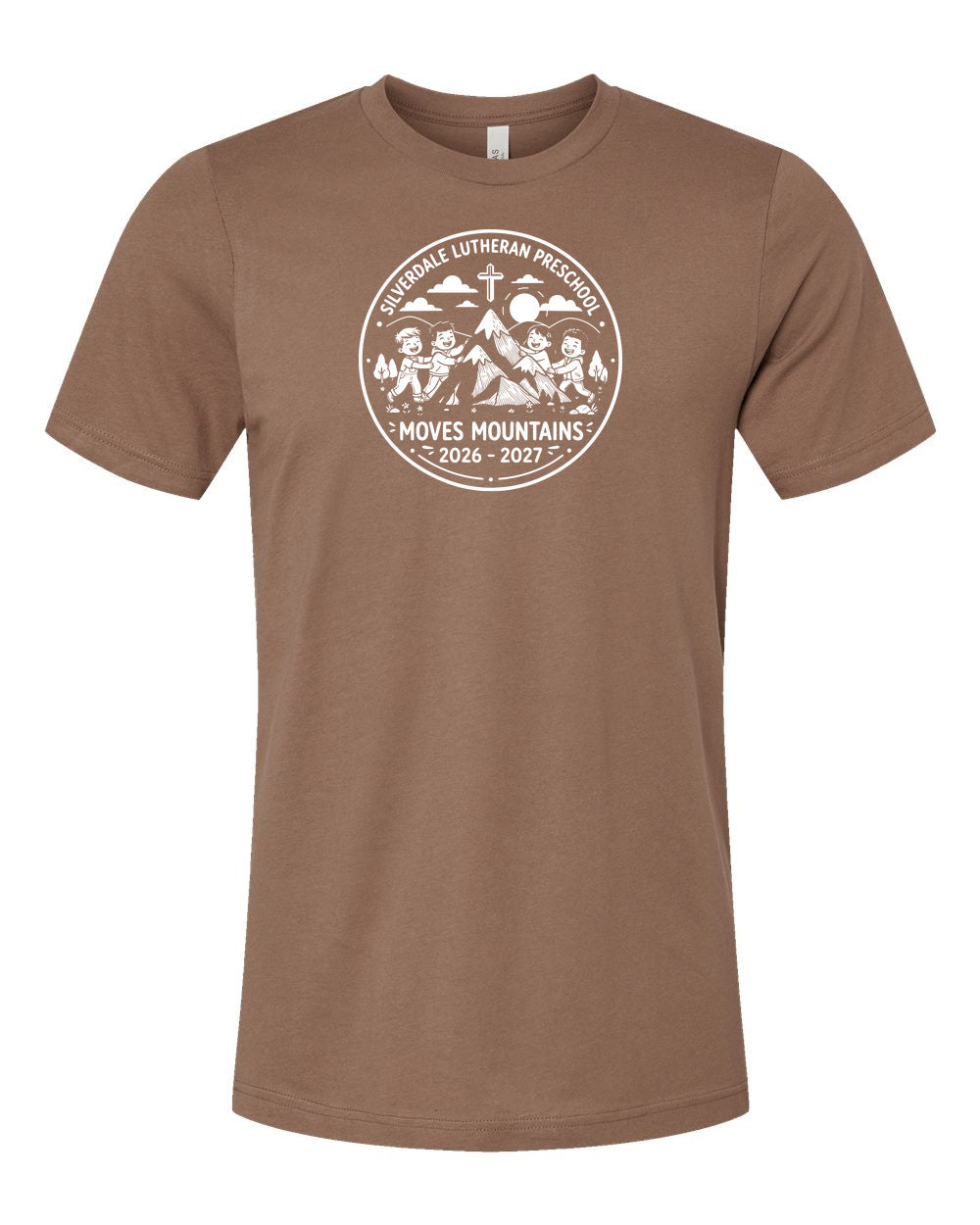 Adult Silverdale Lutheran Preschool T-Shirt - Vintage Brown