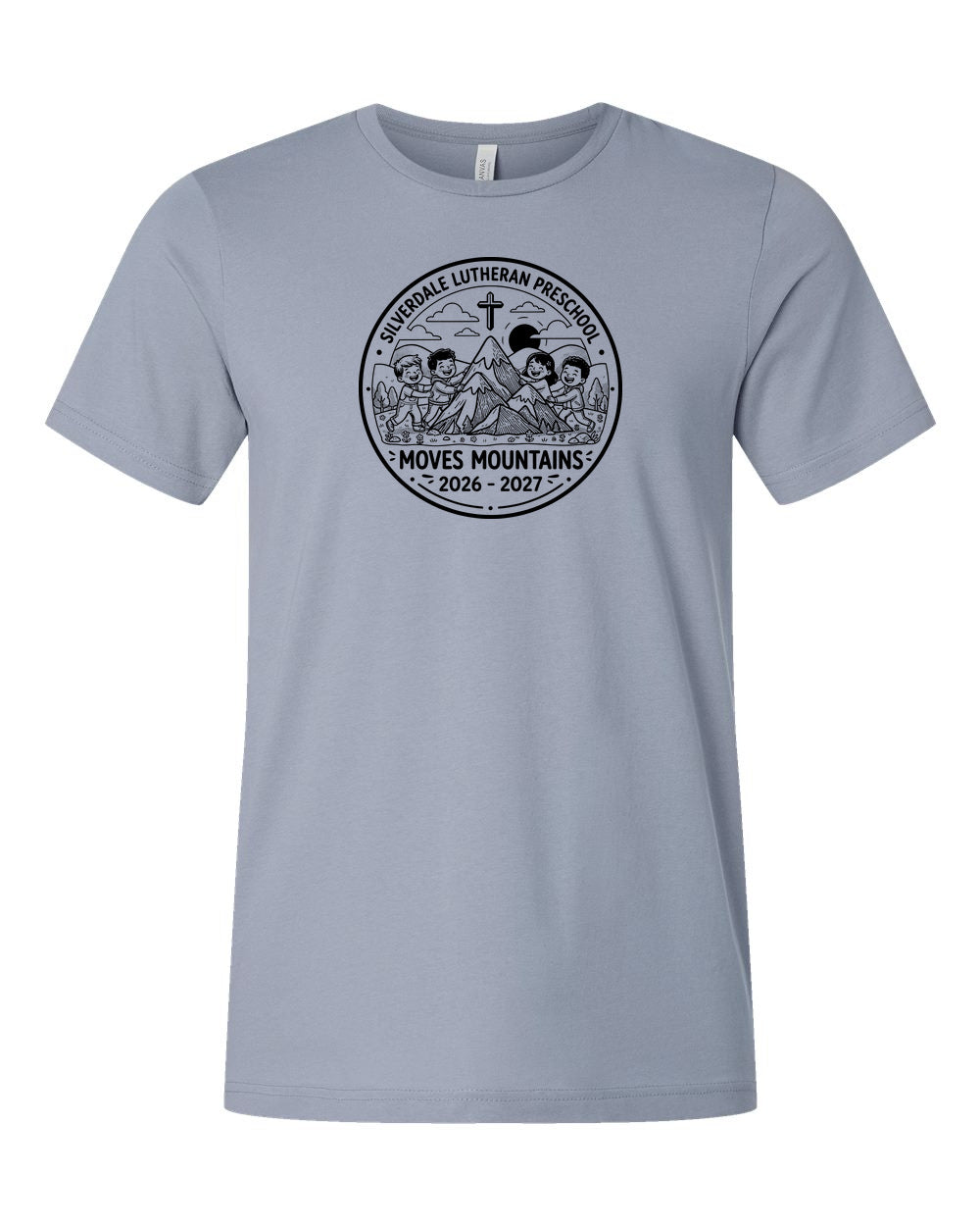 Adult Silverdale Lutheran Preschool T-Shirt - Vintage Denim