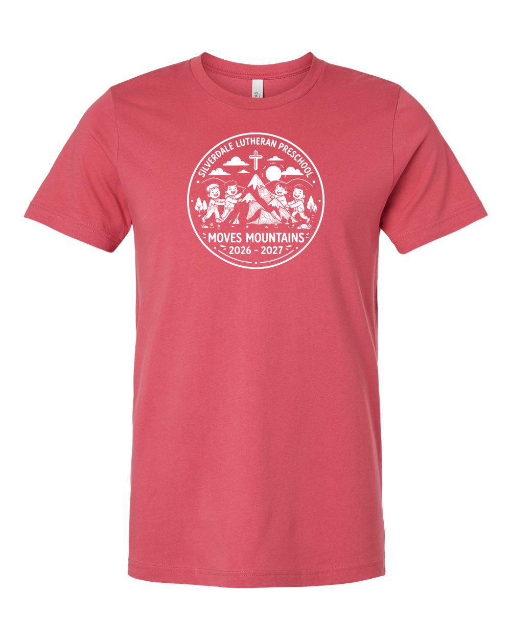 Adult Silverdale Lutheran Preschool T-Shirt - Vintage Red