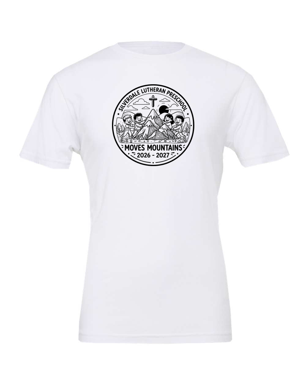 Adult Silverdale Lutheran Preschool T-Shirt - White