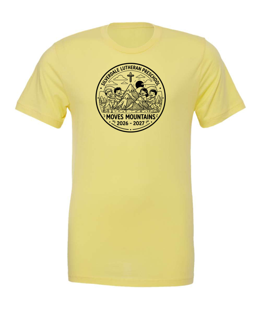 Adult Silverdale Lutheran Preschool T-Shirt - Yellow