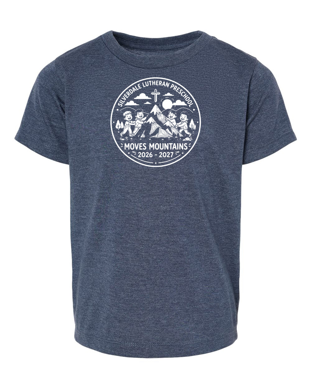 Toddler Silverdale Lutheran Preschool T-Shirt - Heather Navy