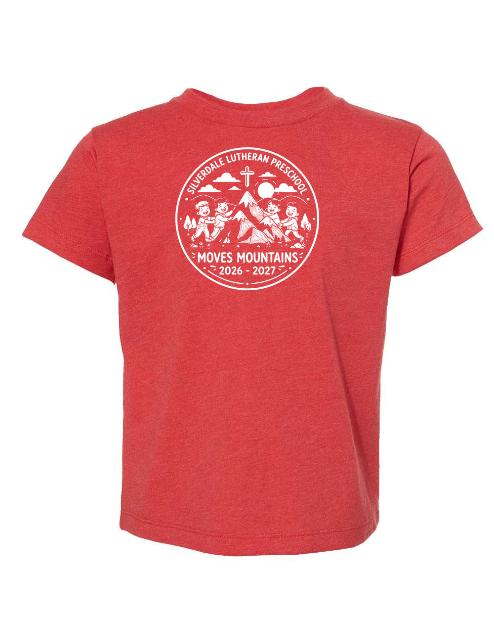 Toddler Silverdale Lutheran Preschool T-Shirt - Heather Red