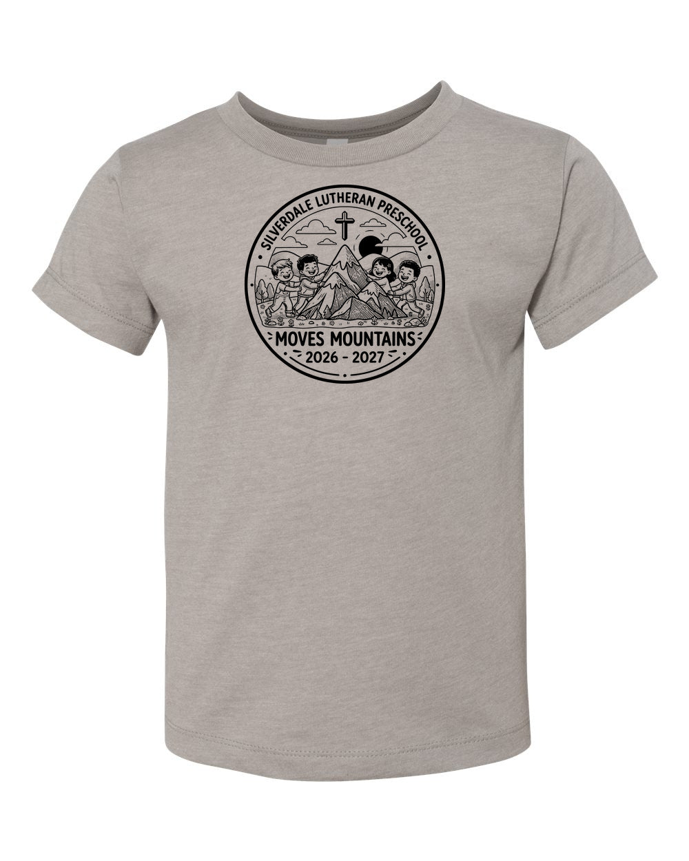 Toddler Silverdale Lutheran Preschool T-Shirt - Heather Stone