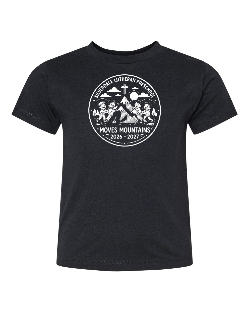 Toddler Silverdale Lutheran Preschool T-Shirt - Solid Black Blend