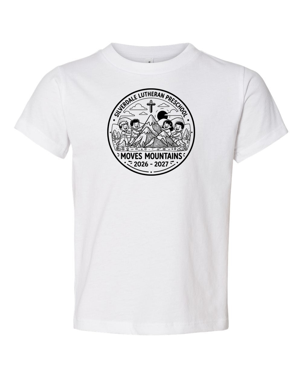 Toddler Silverdale Lutheran Preschool T-Shirt - White