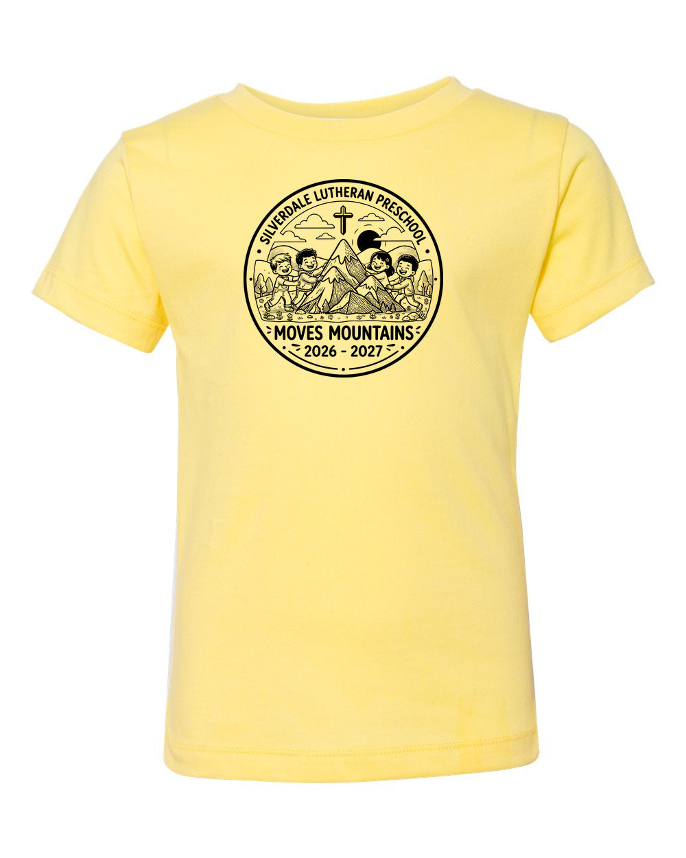 Toddler Silverdale Lutheran Preschool T-Shirt - Yellow