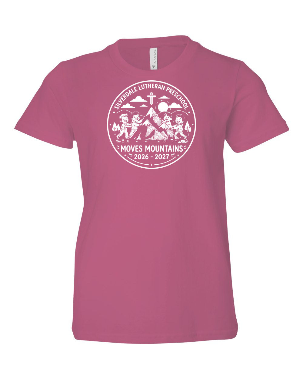Youth Silverdale Lutheran Preschool T-Shirt - Berry
