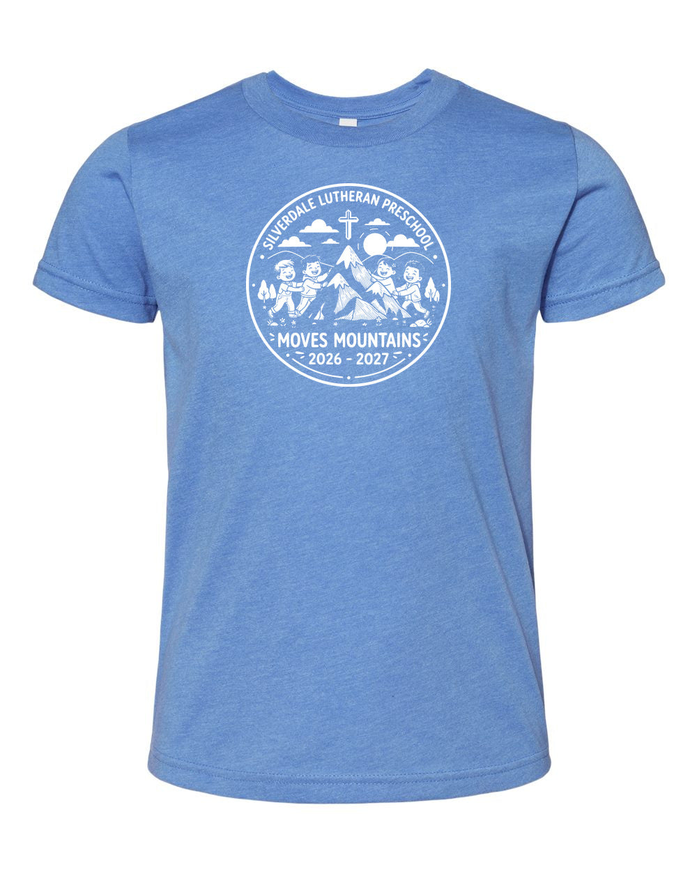 Youth Silverdale Lutheran Preschool T-Shirt - Columbia Blue