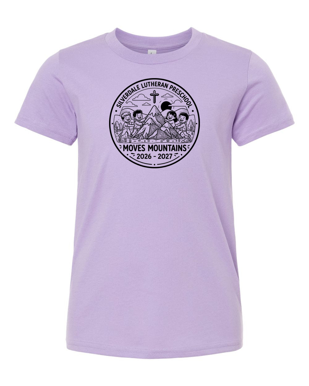 Youth Silverdale Lutheran Preschool T-Shirt - Dark Lavender