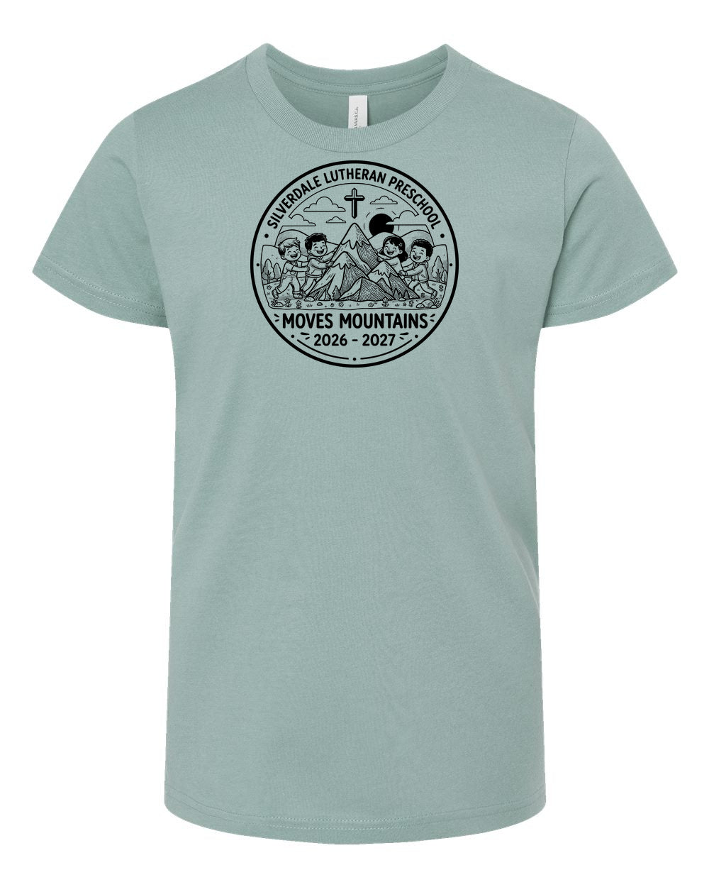Youth Silverdale Lutheran Preschool T-Shirt - Dusty Blue