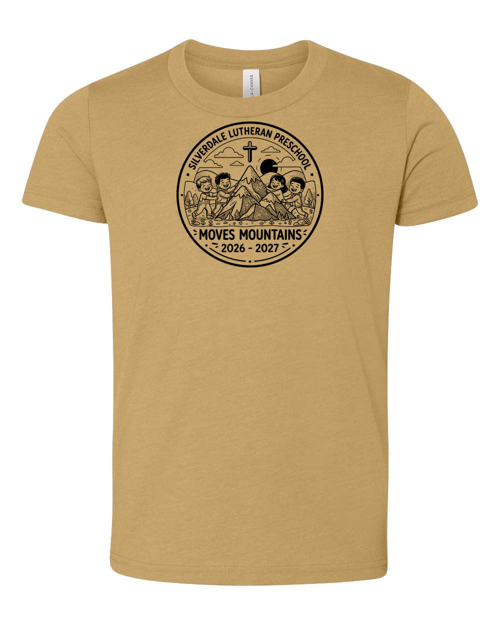 Youth Silverdale Lutheran Preschool T-Shirt - Mustard