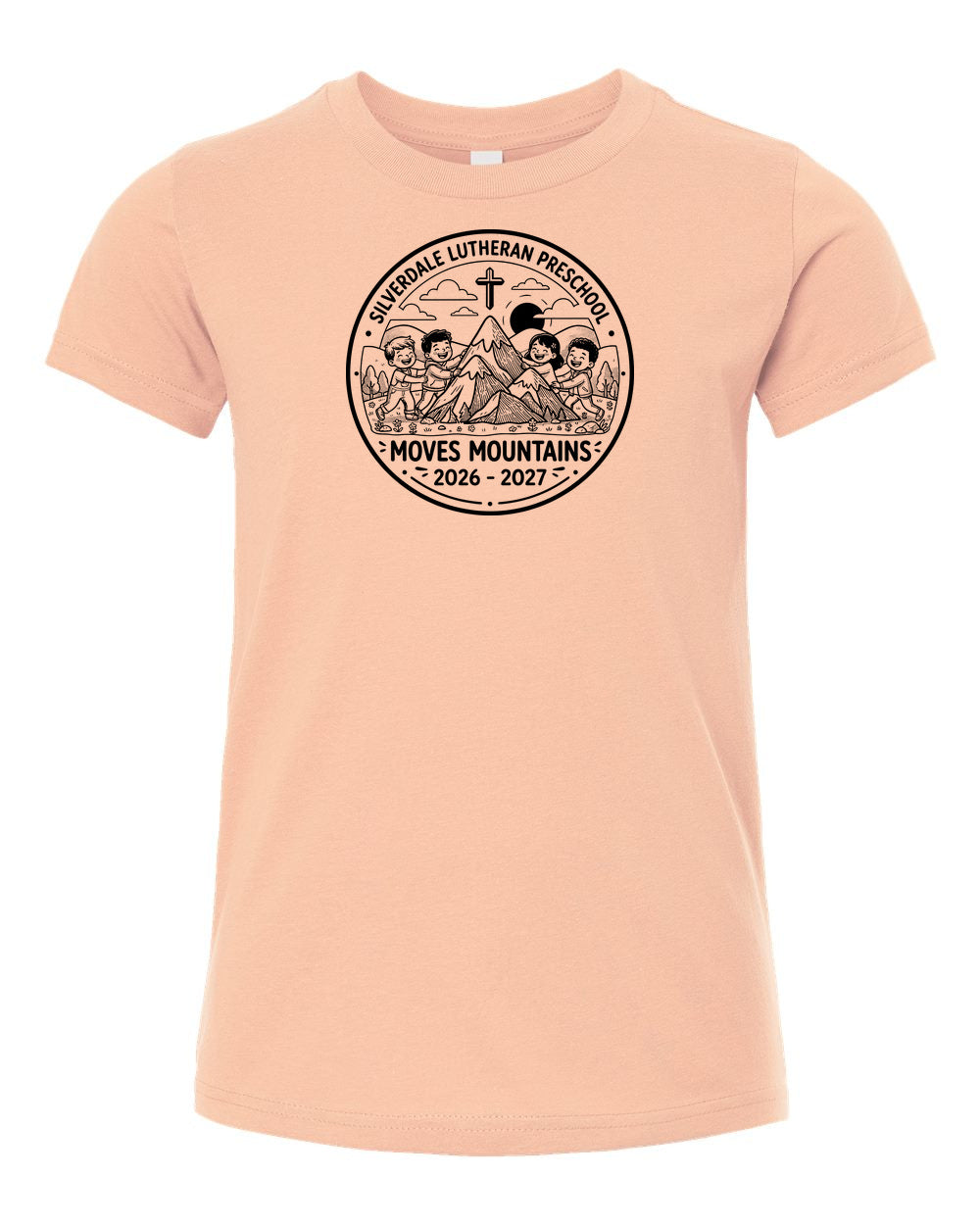 Youth Silverdale Lutheran Preschool T-Shirt - Peach