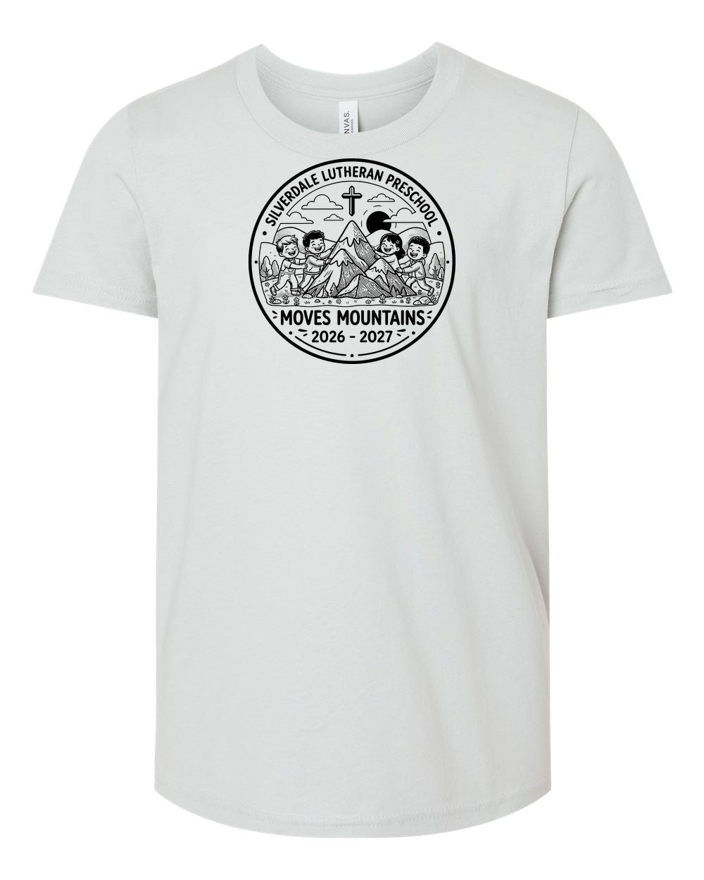 Youth Silverdale Lutheran Preschool T-Shirt - Silver