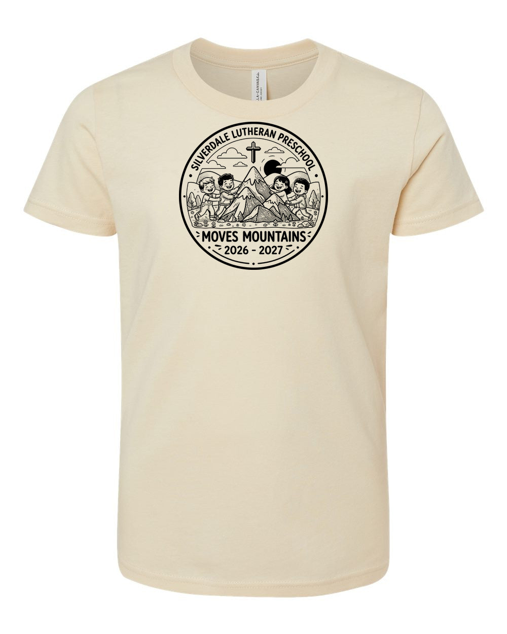 Youth Silverdale Lutheran Preschool T-Shirt - Soft Cream