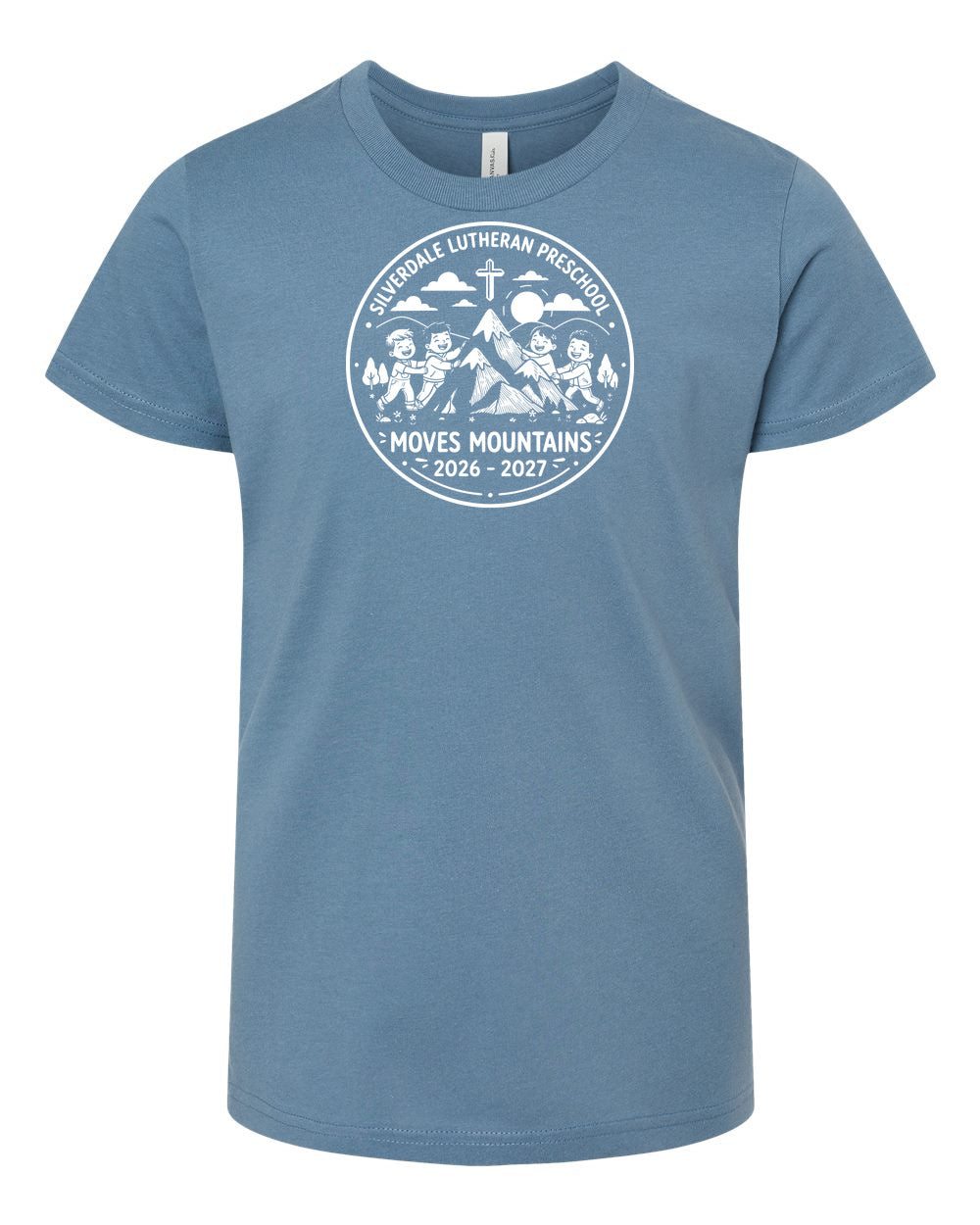Youth Silverdale Lutheran Preschool T-Shirt - Steel Blue