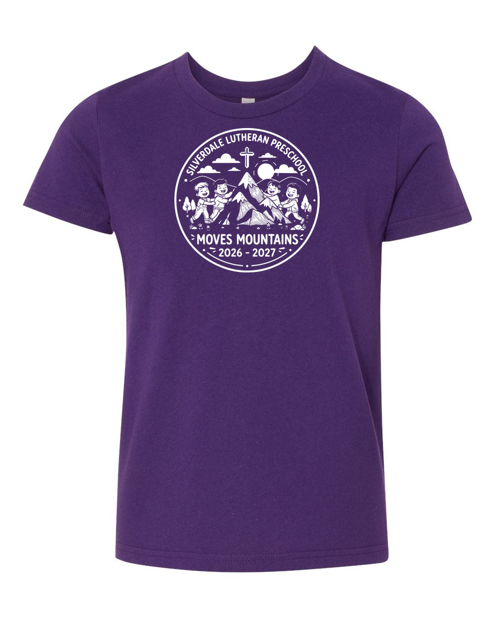 Youth Silverdale Lutheran Preschool T-Shirt - Team Purple