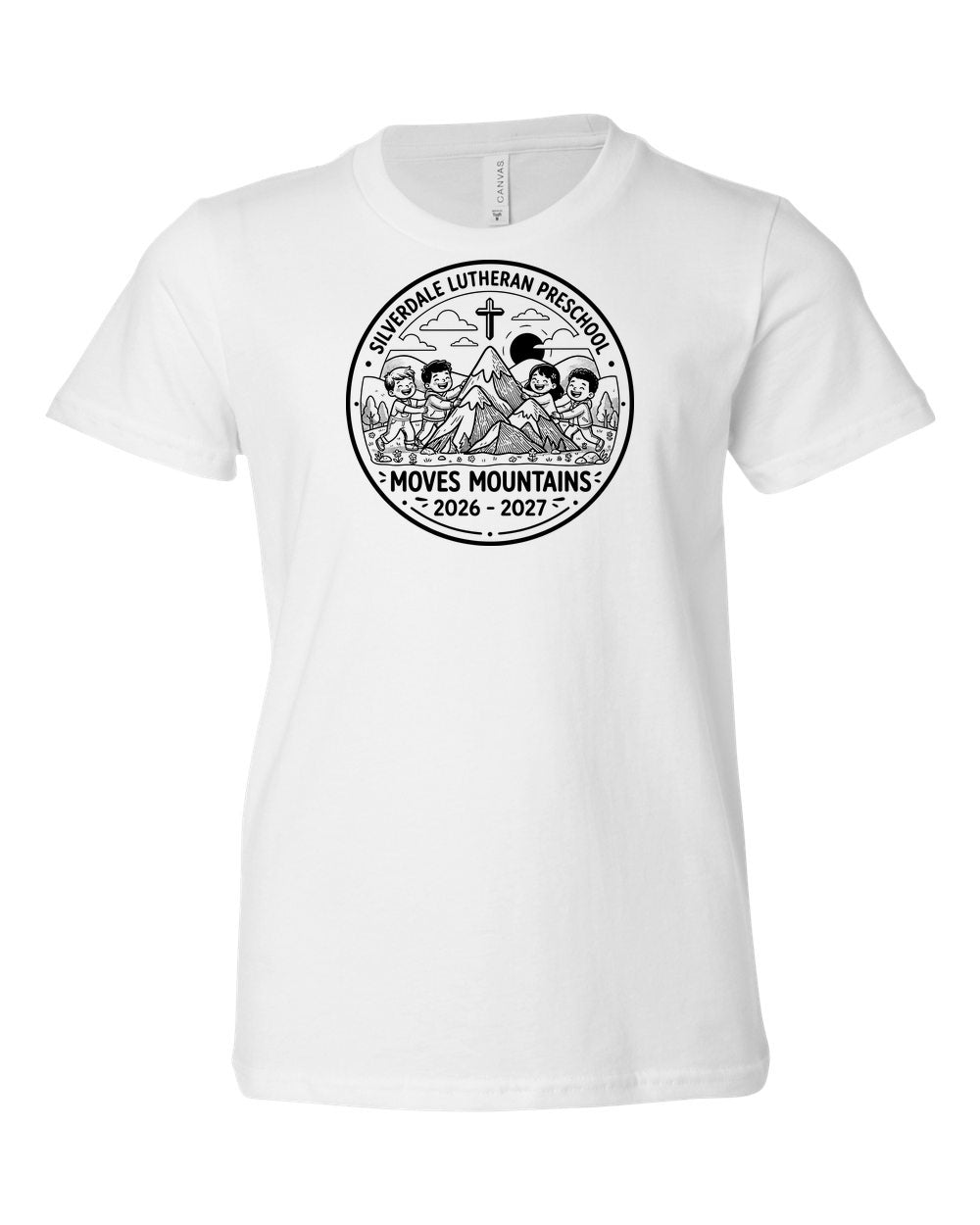 Youth Silverdale Lutheran Preschool T-Shirt - White