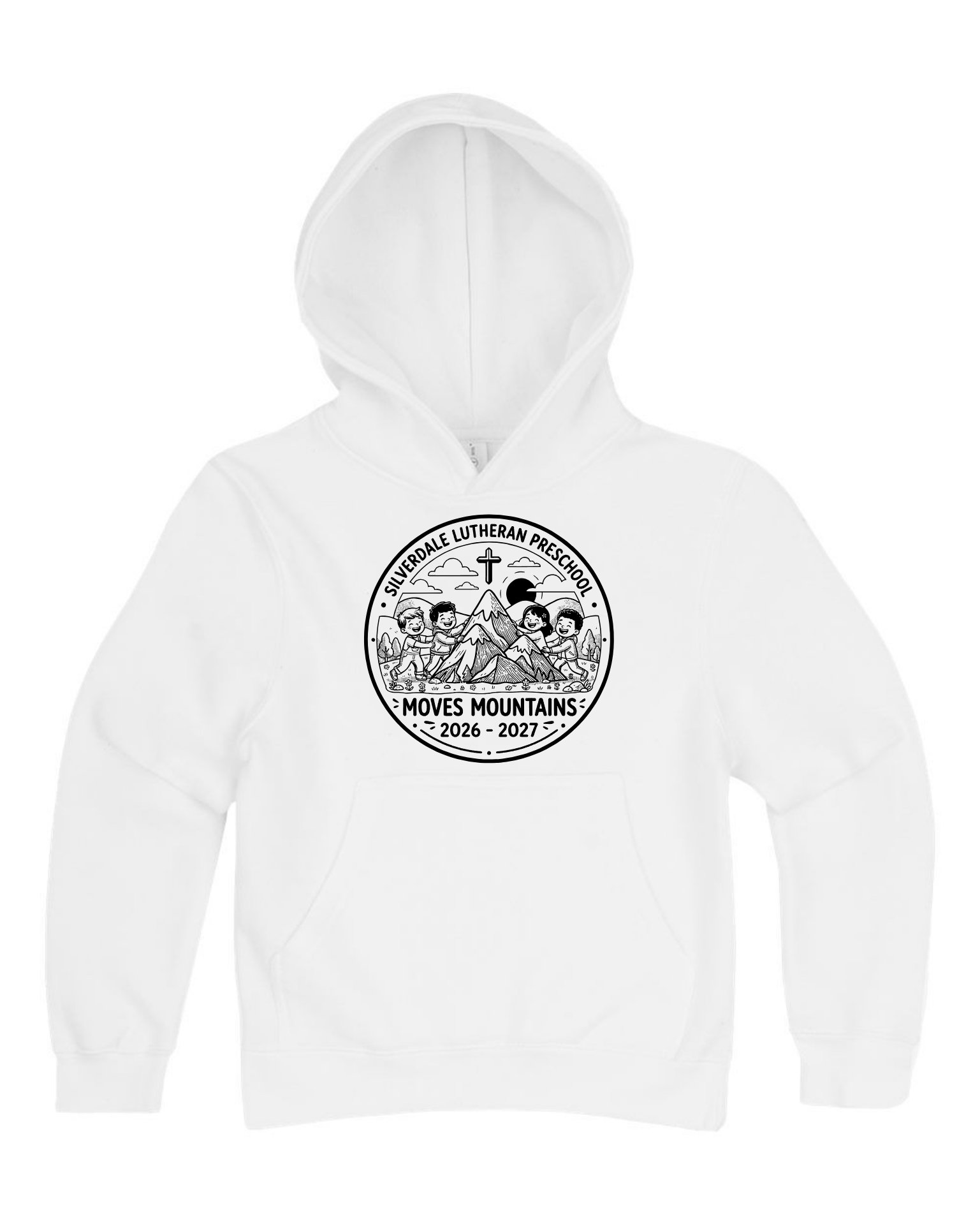 Silverdale Lutheran Preschool Youth Hoodie - White