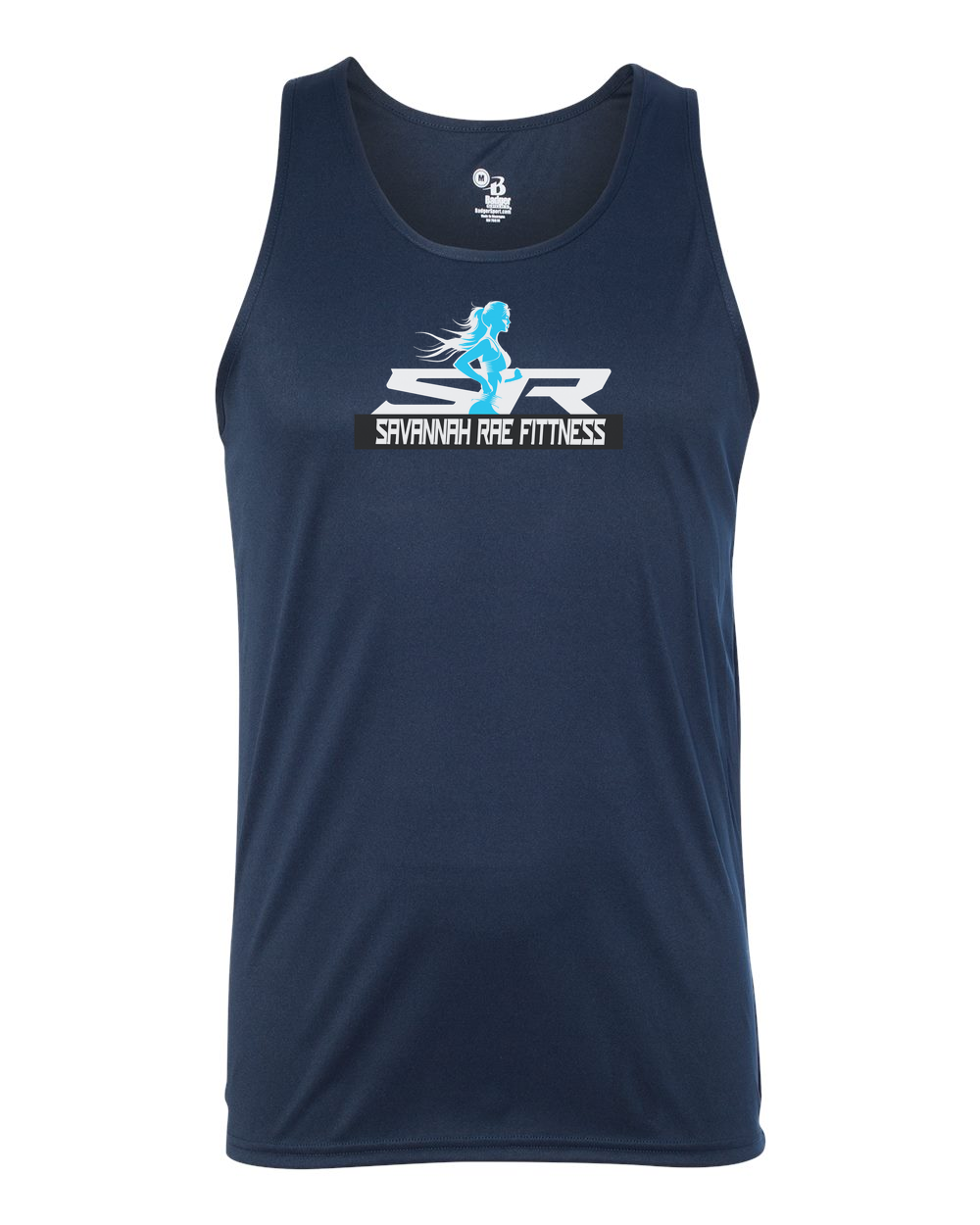Savannah Rae Fitness Banner B-Core Tank Top - AA8662 Navy