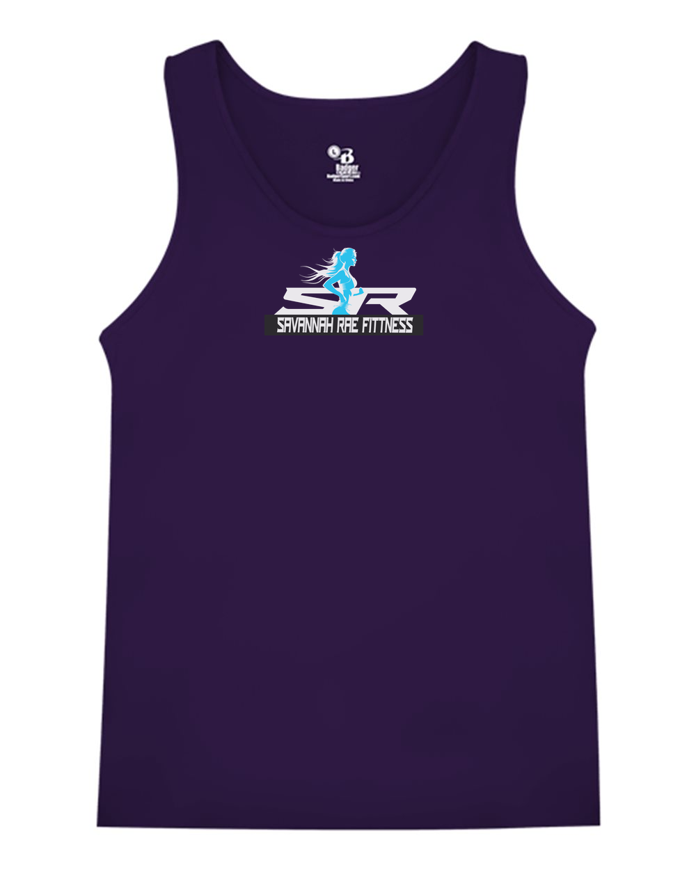 Savannah Rae Fitness Banner B-Core Tank Top - AA8662 Purple