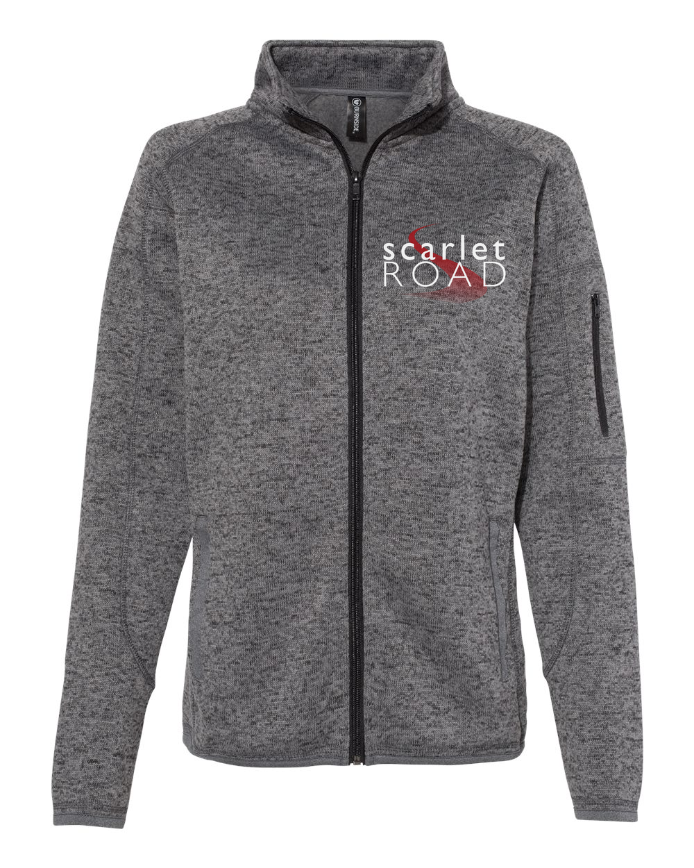 Scarlet Road (White Logo) Women's Jacket Heather Charcoal (BS5901)