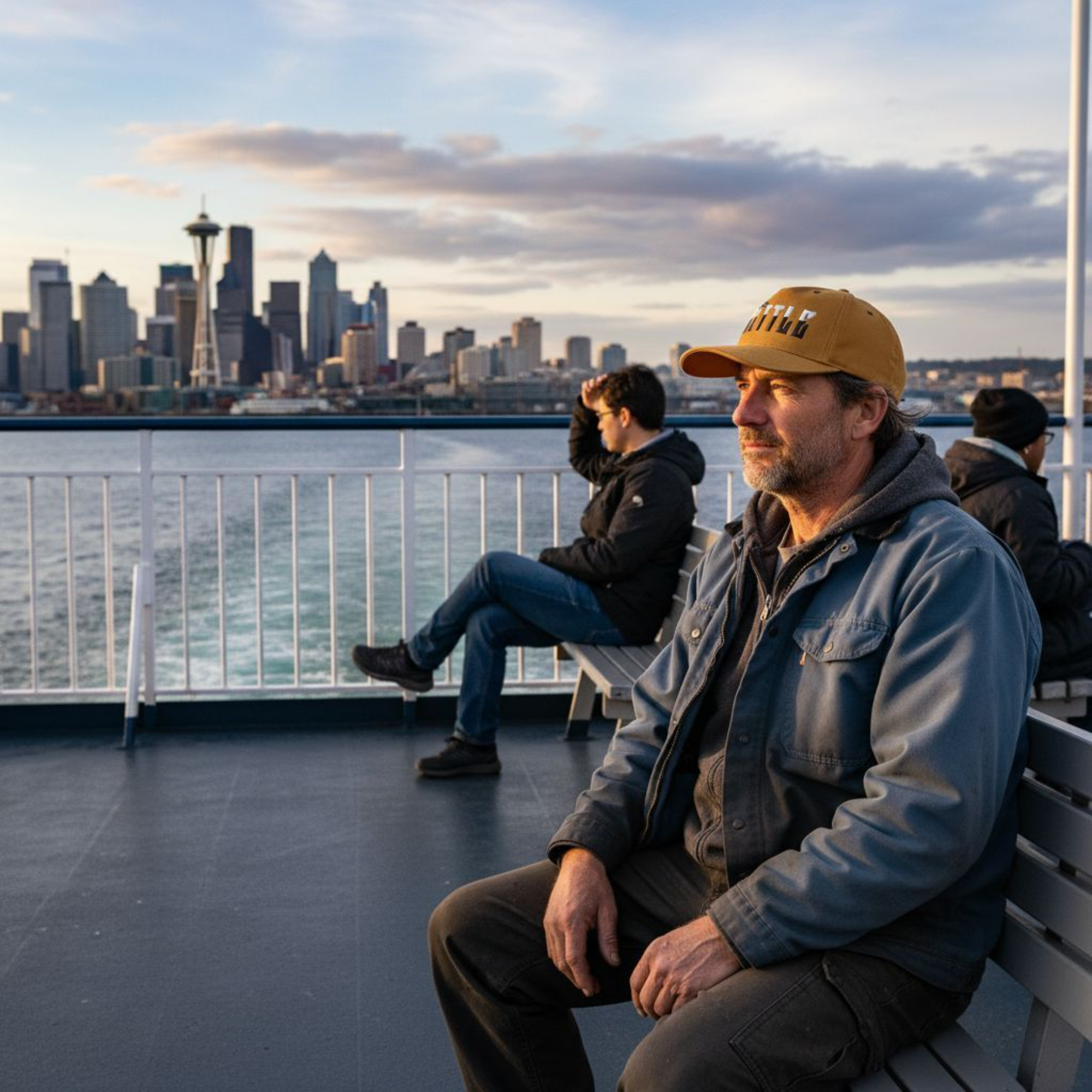 Canvas Seattle 3D Puff Embroidered Hat