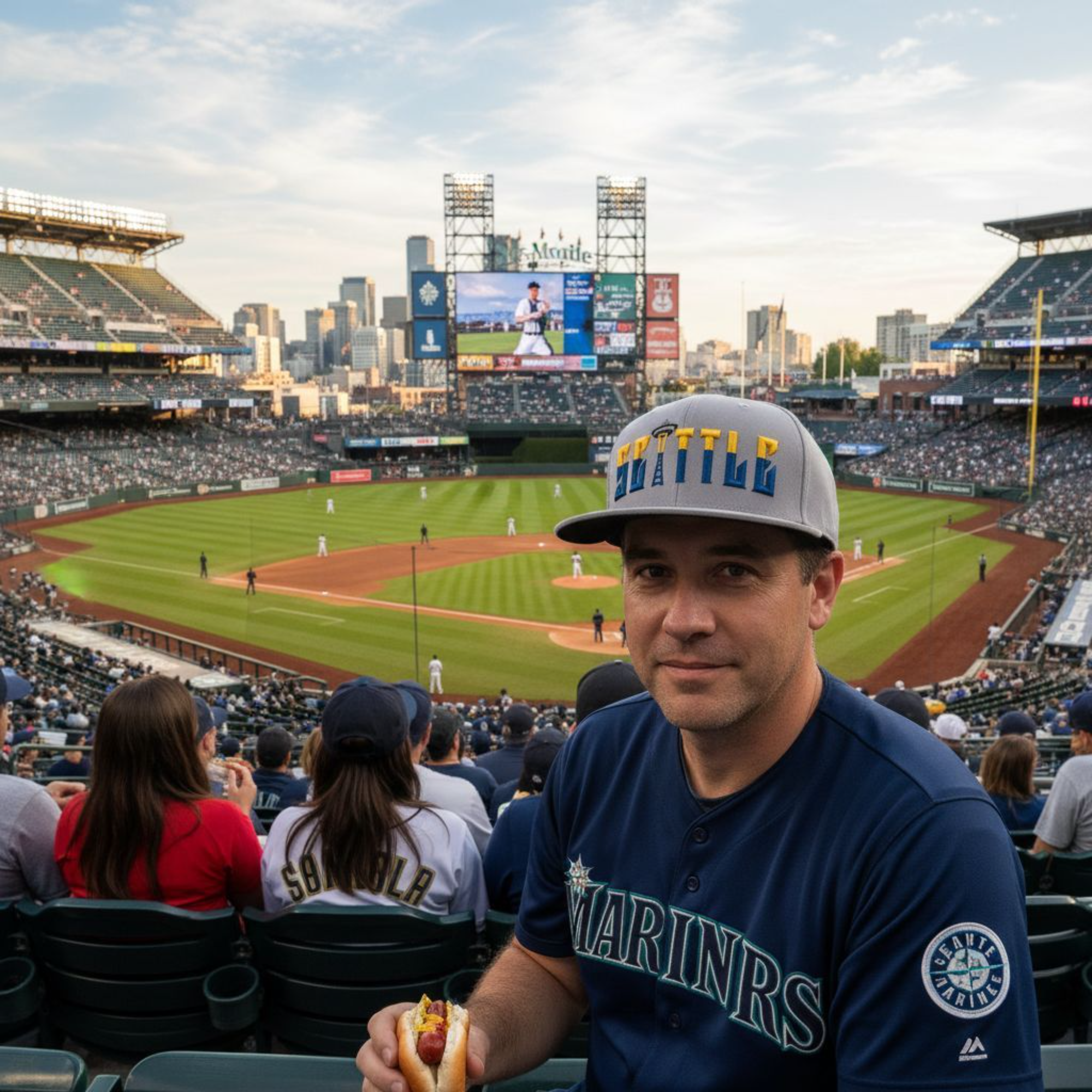 Seattle Baseball Puff 3D Embroidered New Era Hat