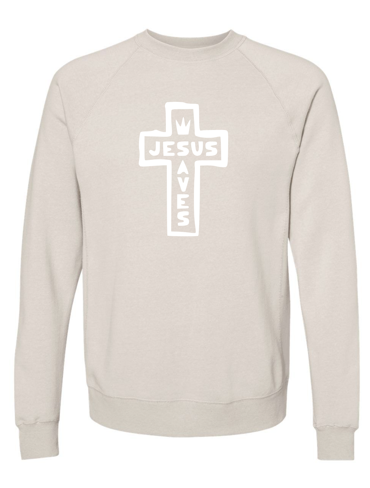 Jesus Saves Special Blend Crewneck Raglan Sweatshirt