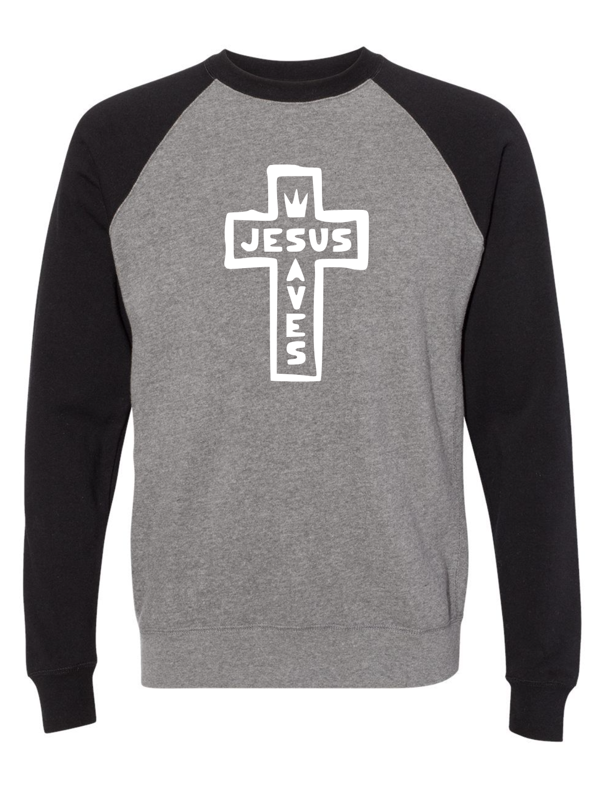 Jesus Saves Special Blend Crewneck Raglan Sweatshirt