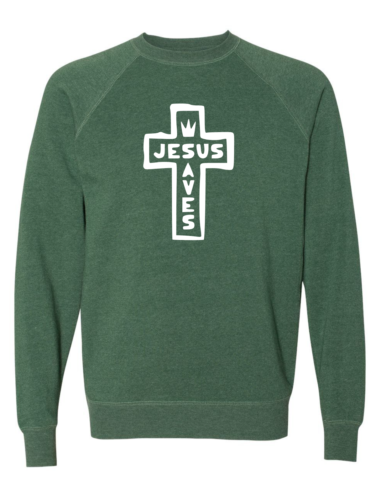 Jesus Saves Special Blend Crewneck Raglan Sweatshirt