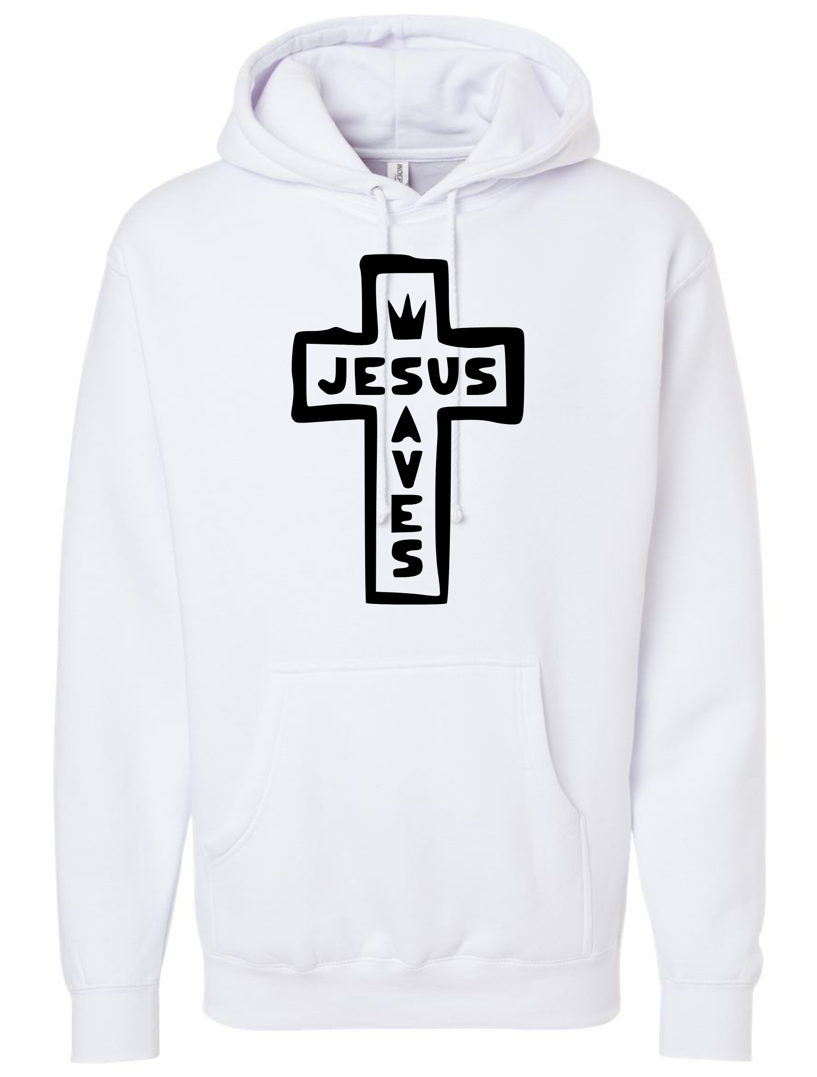 Jesus Saves (Cross & Crown) Hoodie