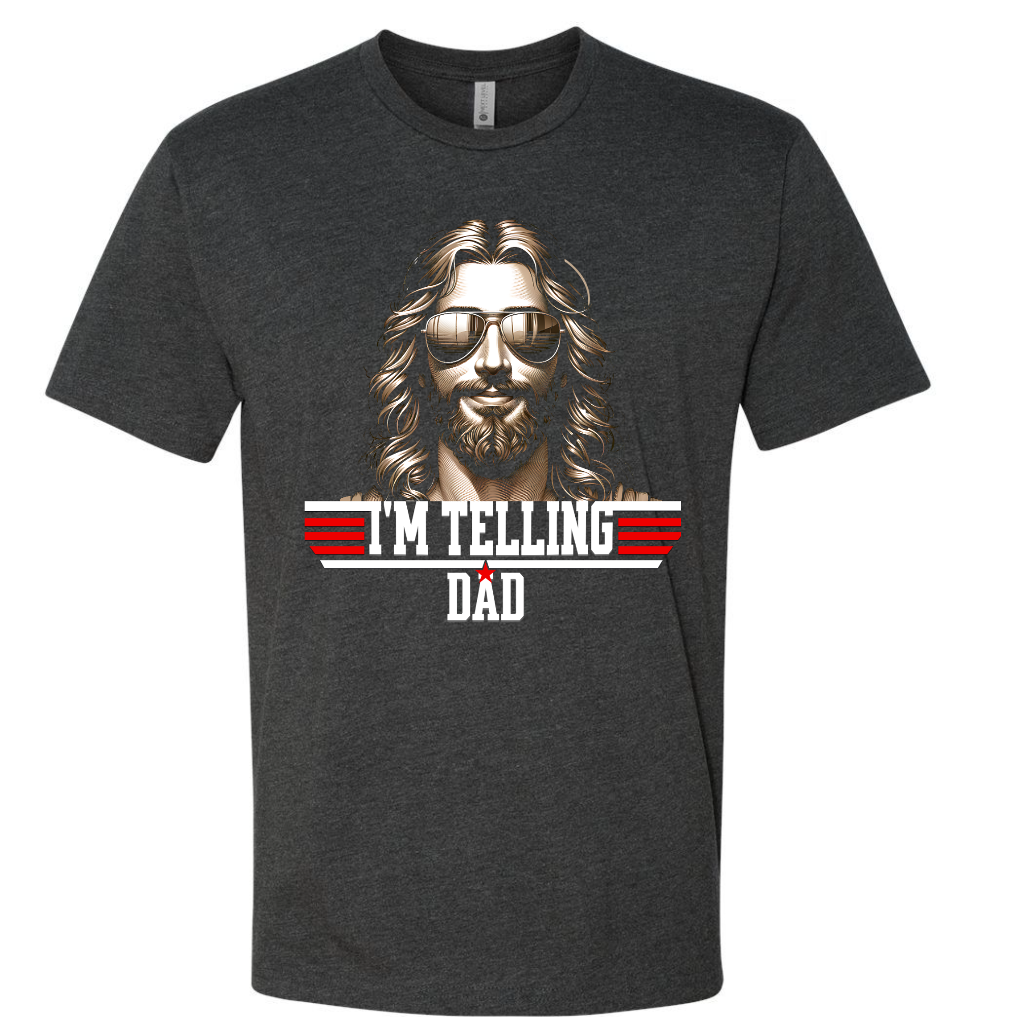 I Am Telling Dad Top Gun Jesus T Shirt For Fans Parody