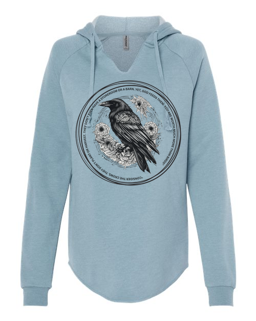 The Crow Women's Hoodie Misty Blue (INDPRM2500)