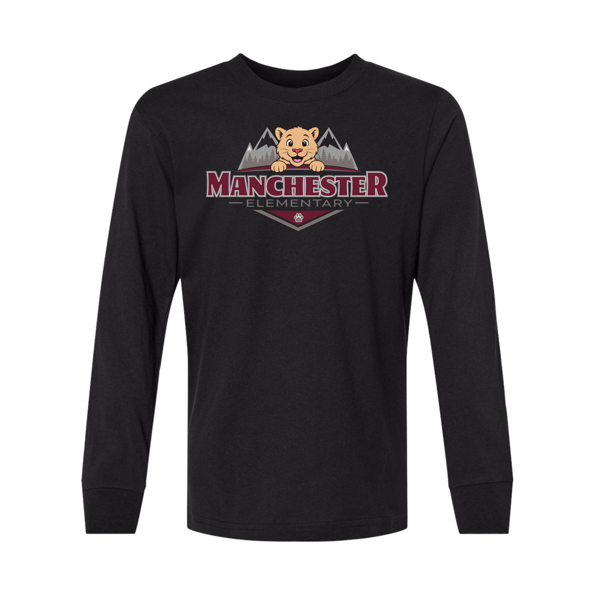 Manchester Long Sleeve T-Shirt Color Logo
