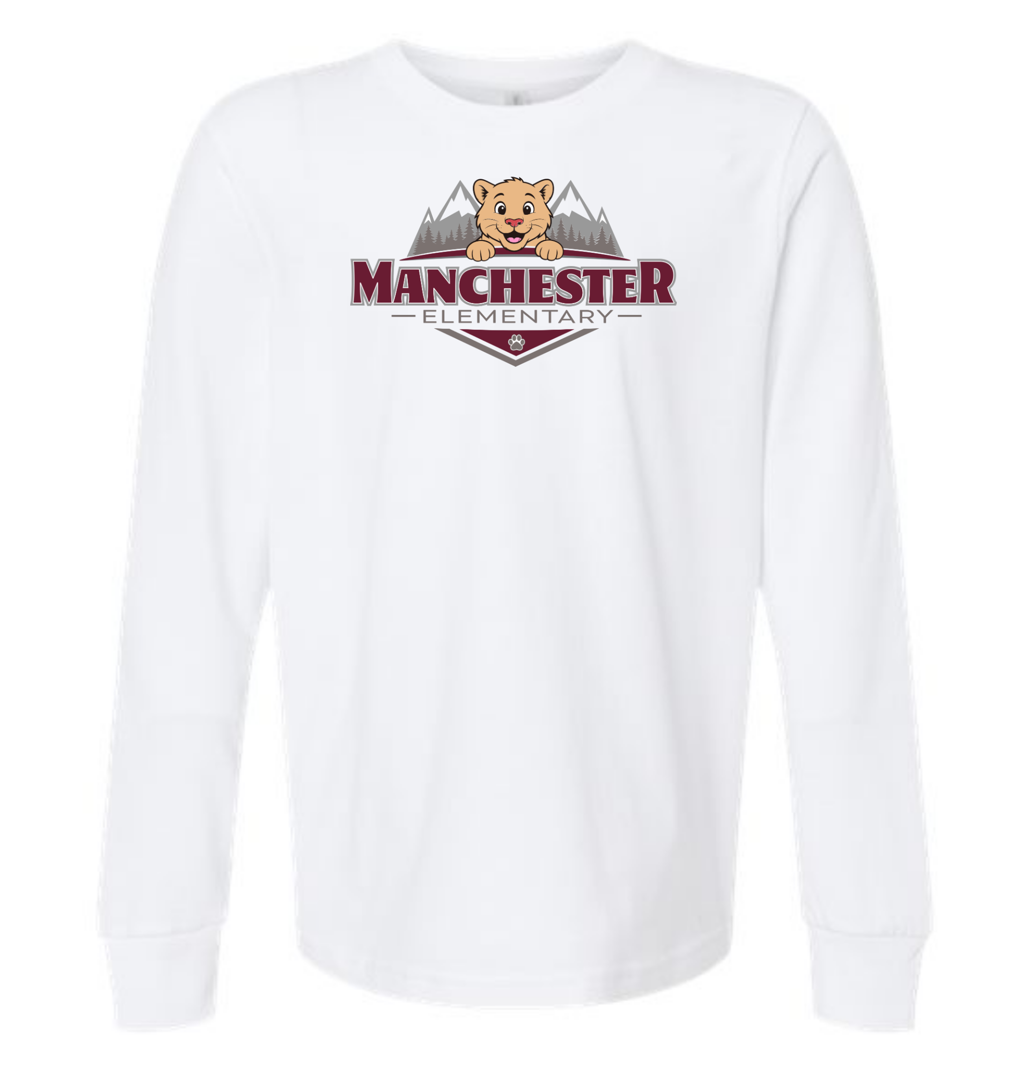 Manchester Long Sleeve T-Shirt Color Logo