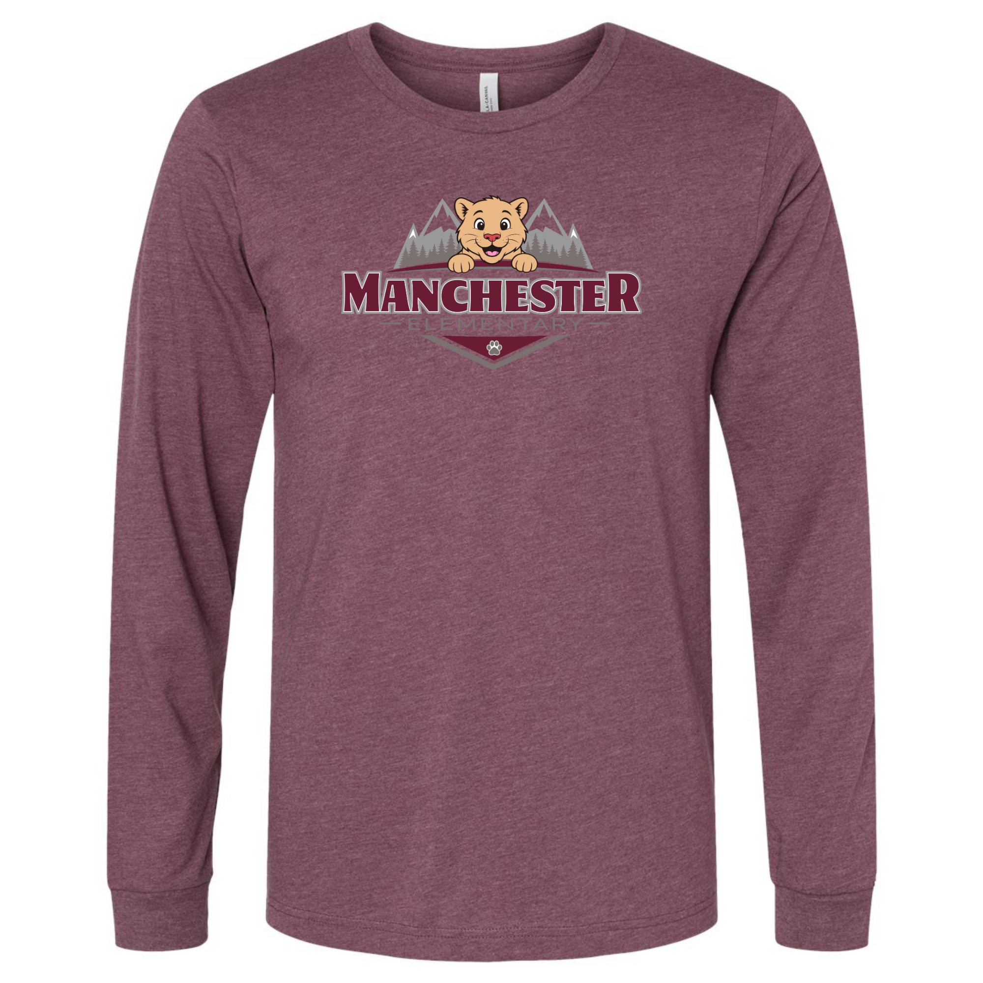 Manchester Long Sleeve T-Shirt Color Logo