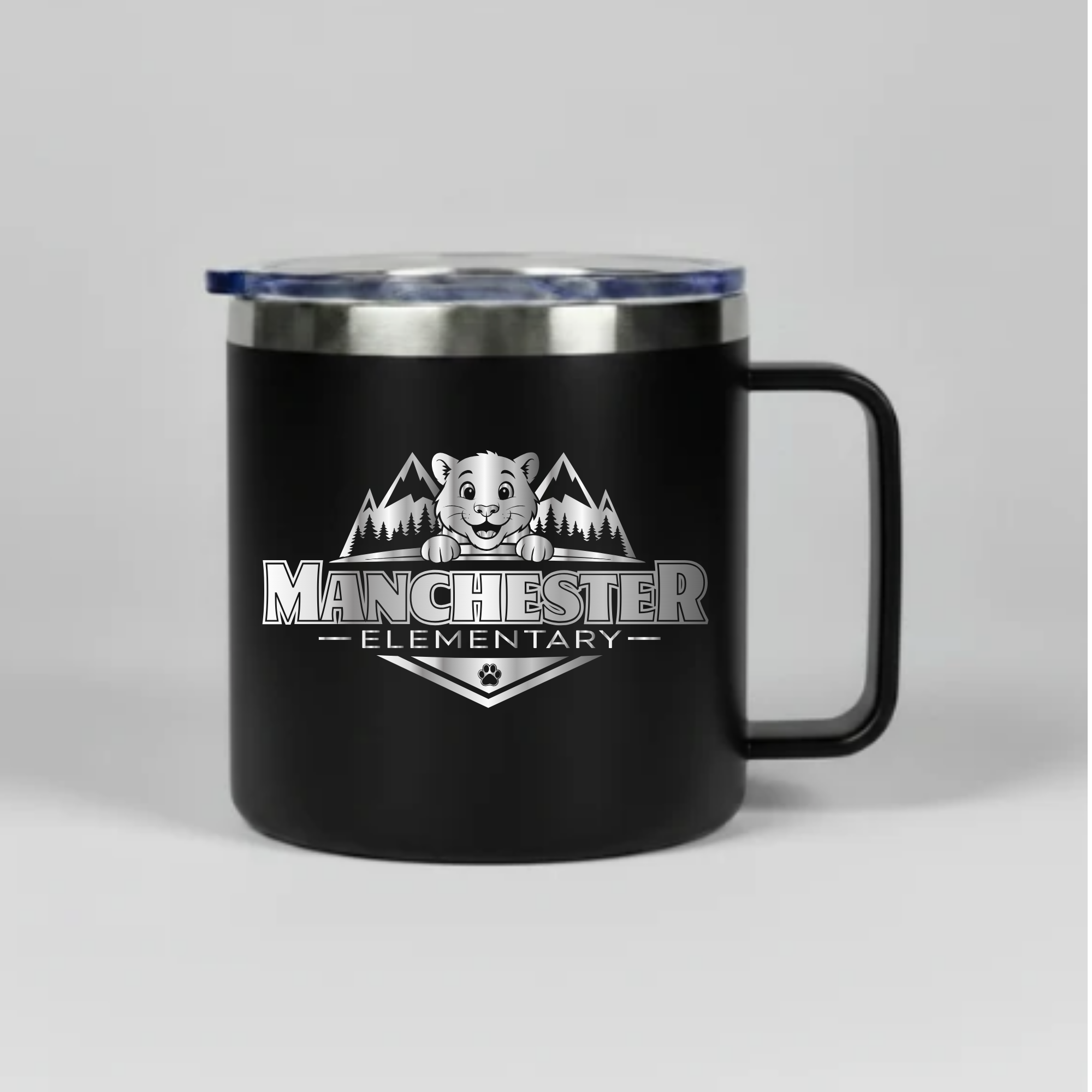 Manchester Camping Coffee Mug With Lid