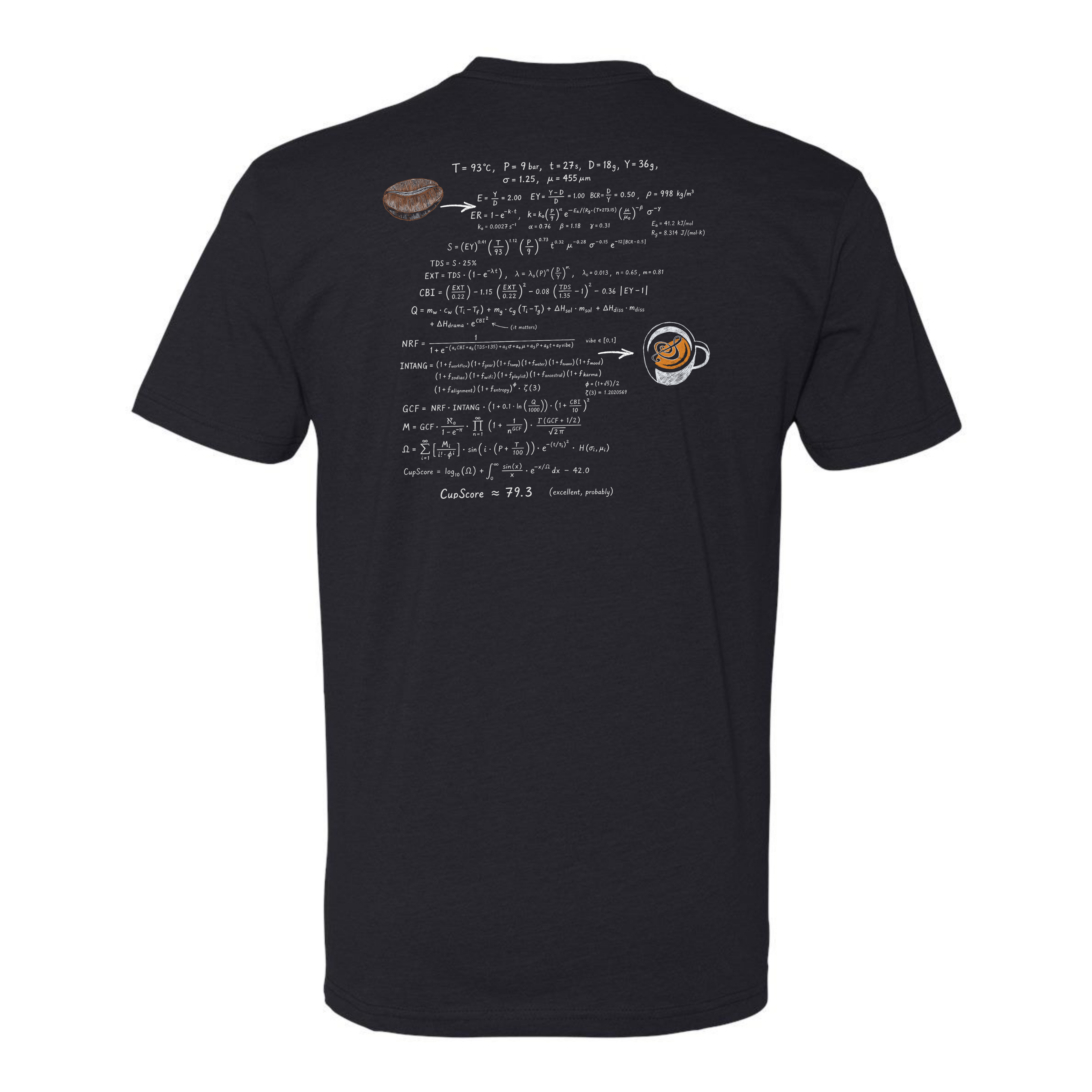 Caffe Cocina Math T-shirt